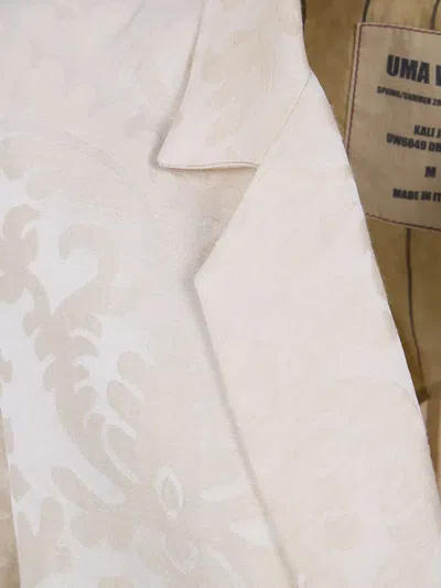 Uma Wang Damask-pattern Linen Jacket In Neutral