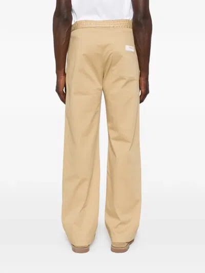 Fiorucci Drawstring Buttoned Trousers In Pink