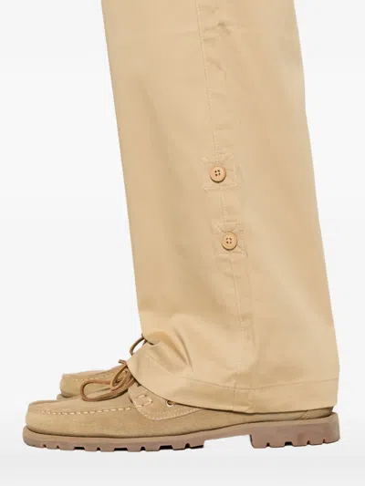 Fiorucci Drawstring Buttoned Trousers In Pink