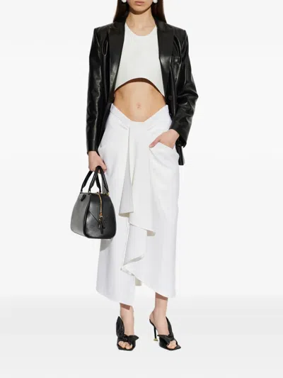 Givenchy Double-breasted Leather Jacket In Black