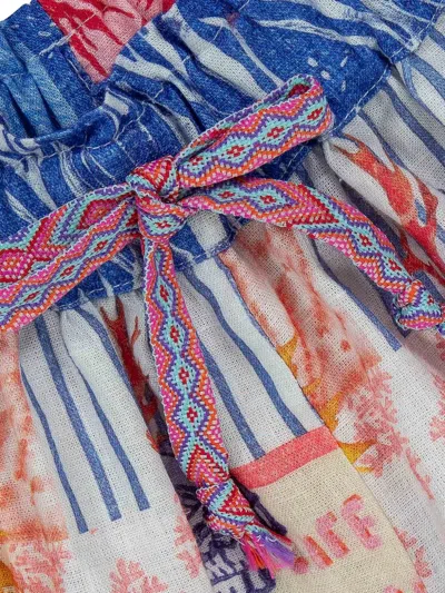 Lapin House Drawstring Patterned Shorts In Multi