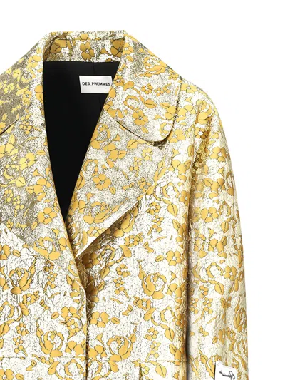Des_phemmes Cocoon Coat In Multi