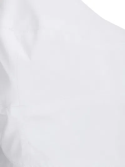 Rohe Optical White Peplum Bustier In White