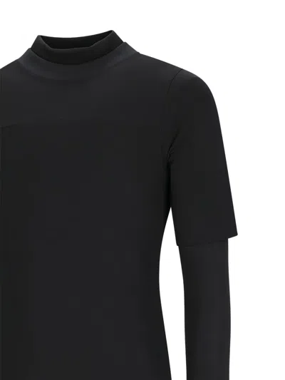 Mordecai Double-layer T-shirt In Black