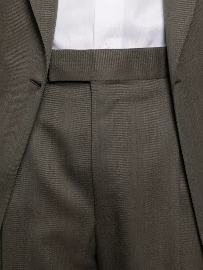Zegna Double-breasted Wool Suit In Multi
