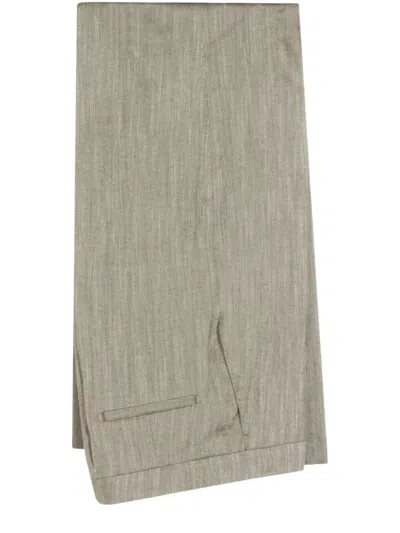 Tagliatore Herringbone-pattern Suit In Brown