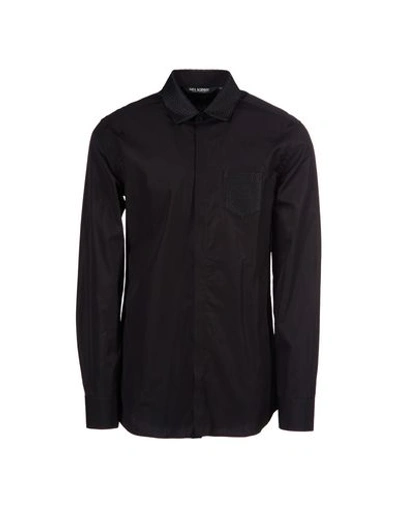 Neil Barrett Solid Colour Shirt In Black