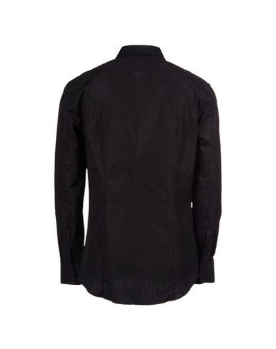 Shop Neil Barrett Solid Color Shirt In Black