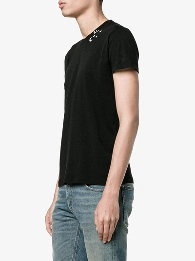 Shop Saint Laurent Black Star Print T Shirt