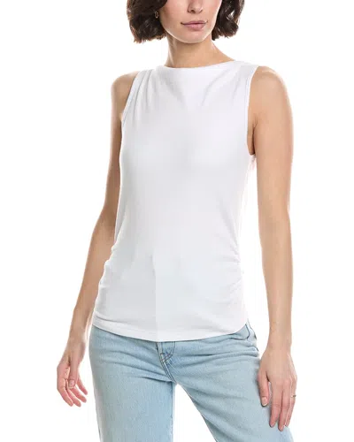 Michael Stars Coco Ruched Top In White