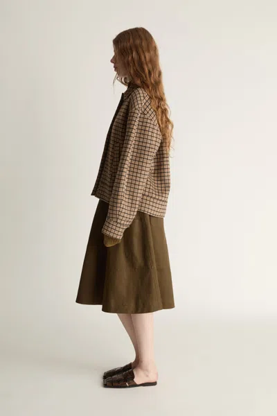 Lee Mathews Macintosh Jacket In Brown