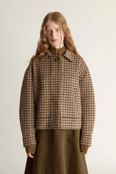 Lee Mathews Macintosh Jacket In Brown