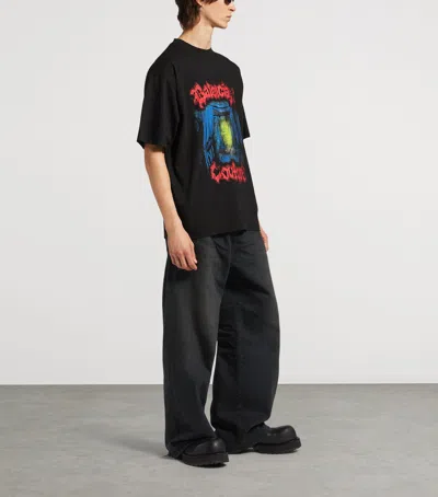 Balenciaga Cotton Salon De Couture Gothic T-shirt In Multi
