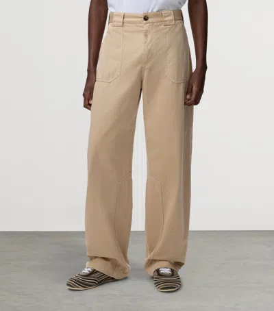 Loewe Belt Loop Casual Pants In Neutral