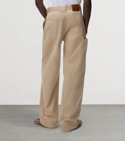 Loewe Belt Loop Casual Pants In Neutral