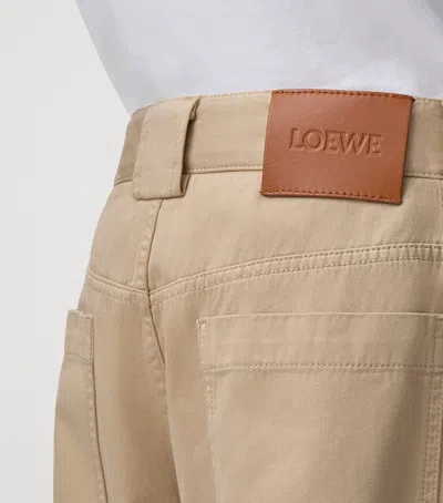 Loewe Belt Loop Casual Pants In Neutral
