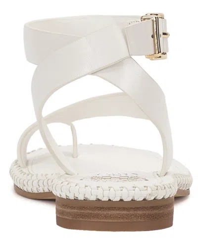 Vince Camuto Libahs Ankle Strap Toe Loop Flat Sandals In Multi