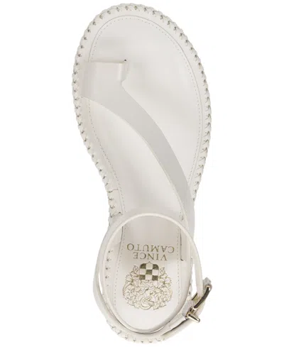 Vince Camuto Libahs Ankle Strap Toe Loop Flat Sandals In Multi