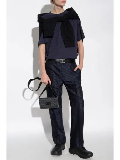 Givenchy Monogram Wool Tailored Pants In Black