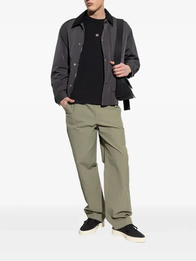 Givenchy Monogram-embossed Trousers In Green