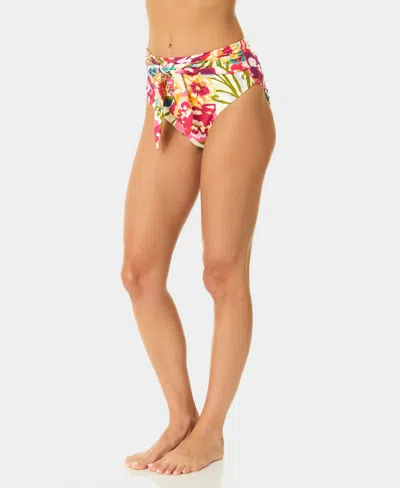 Cece Belted High Rise Bottom In Multi