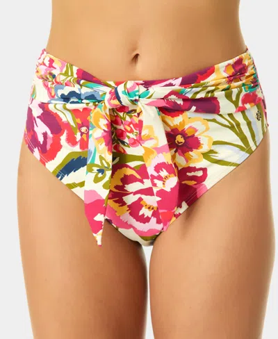 Cece Belted High Rise Bottom In Multi