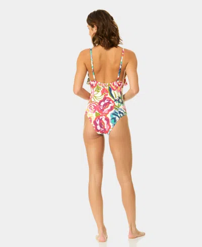 Cece Ruffle One-piece In Multi