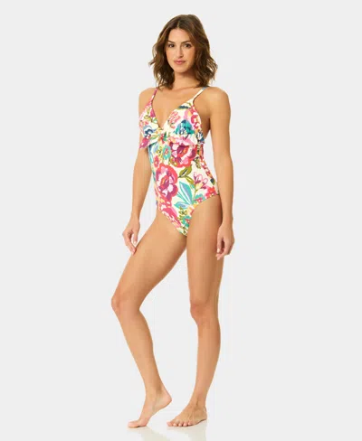 Cece Ruffle One-piece In Multi
