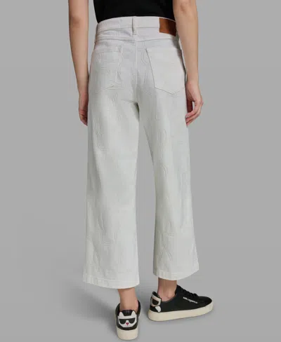 Karl Lagerfeld Women's Solid Ankle Pants In White