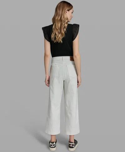 Karl Lagerfeld Women's Solid Ankle Pants In White