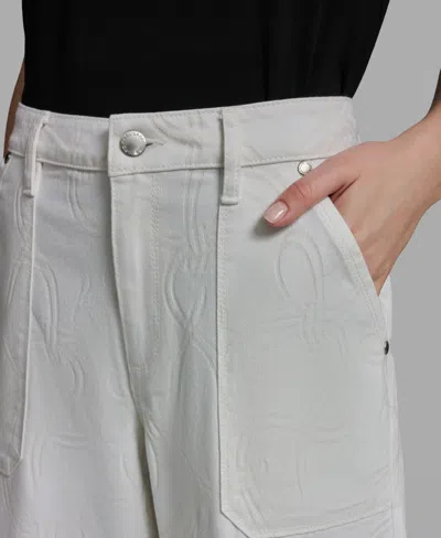 Karl Lagerfeld Women's Solid Ankle Pants In White