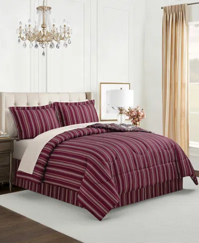 Macy's Sunham Isabella 8-pc. Comforter Sets In Red