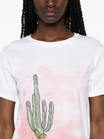 Pennyblack T-shirt In White Cotton Jersey In Multi