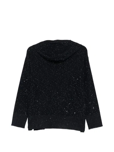 Marella Glitter-effect Drawstring Hoodie In Multi