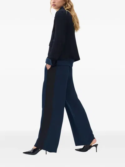 Rag & Bone Olivia Pull-on Wide Leg Pants In Blue