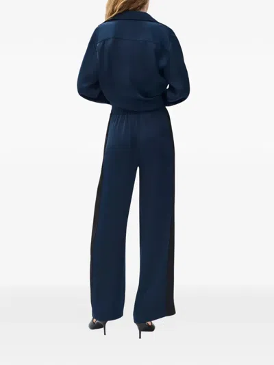 Rag & Bone Olivia Pull-on Wide Leg Pants In Blue