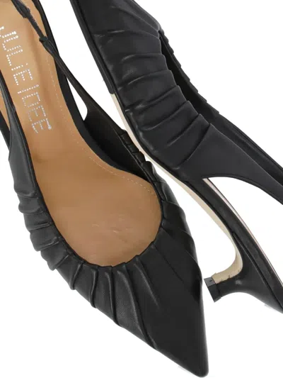 Julie Dee Ruched Slingback Pumps In Multi