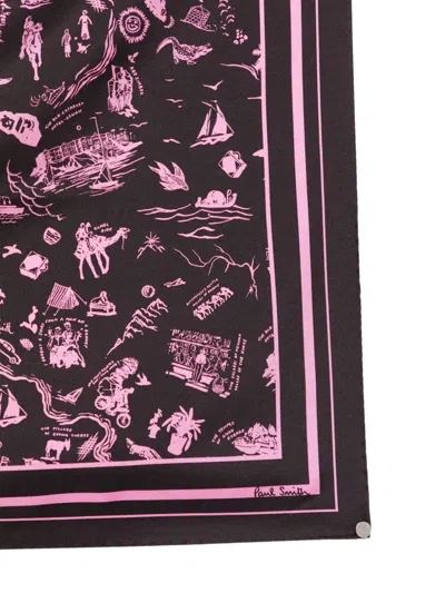 Paul Smith Square-shape Silk Scarf In Pattern