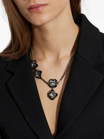Givenchy Crystal-embellished Square-cut Necklace In Pattern