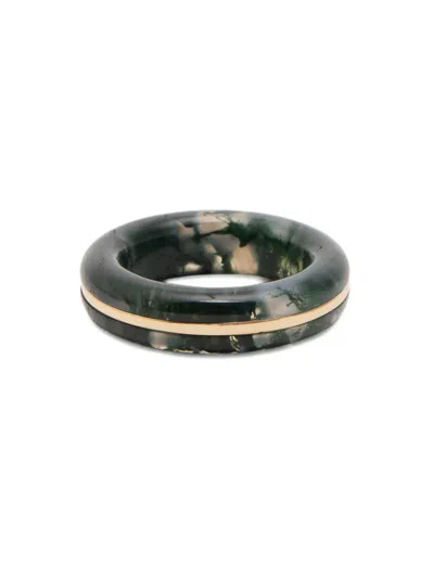 By Pariah Essential Agate Stacking Ring In Gold