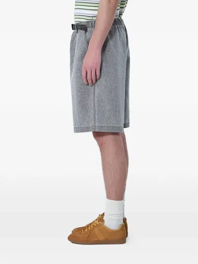 Brain Dead Belted Cotton Shorts In Multi