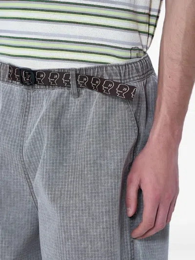 Brain Dead Belted Cotton Shorts In Multi