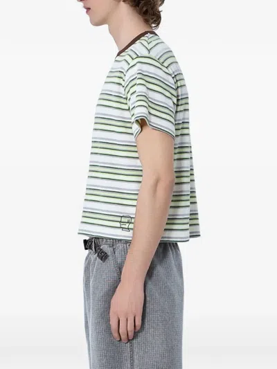 Brain Dead Looped Stripe T-shirt In Multi