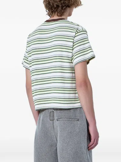 Brain Dead Looped Stripe T-shirt In Multi