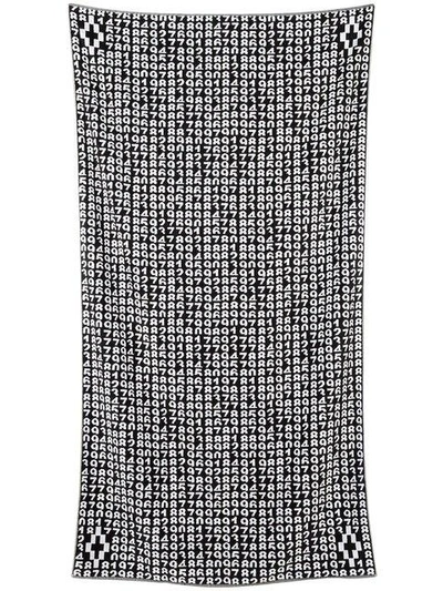 Shop Marcelo Burlon County Of Milan Paco Towel - Black