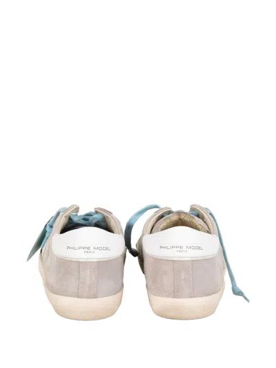 Philippe Model Logo-patch Suede Sneakers In Multi