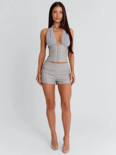 Outcast Ariyah Top Grey Stripe