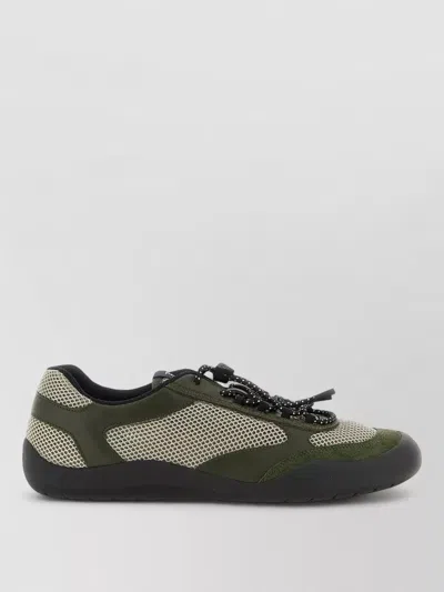 Prada Sneakers Speedrock In Leather And Mesh Fabric In Multi