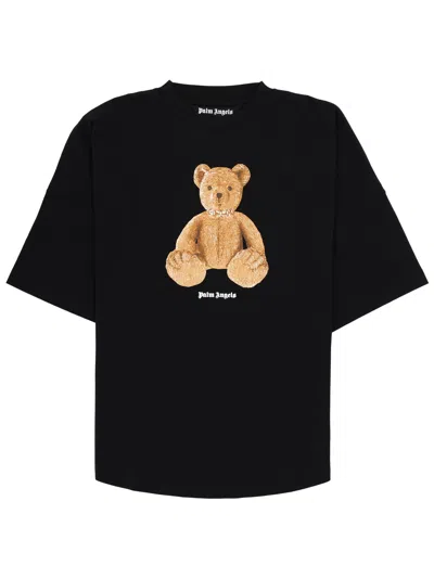 Palm Angels Men Black Bear T-shirt, Xxs Luxury T-shirts For Men Darveys