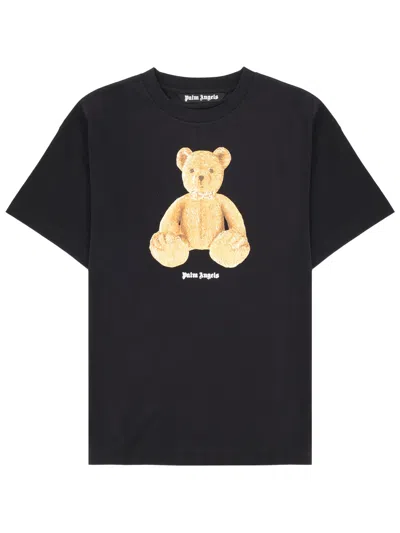 Palm Angels Men Black Bear T-shirt, Xxs Luxury T-shirts For Men Darveys